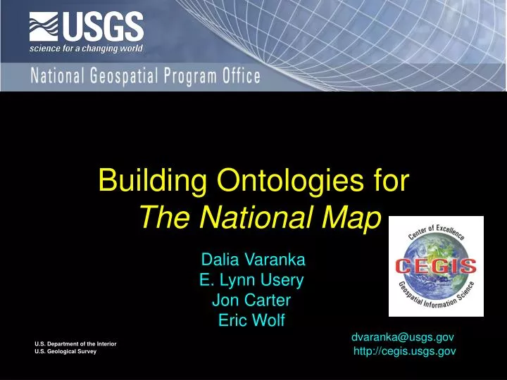 building ontologies for the national map