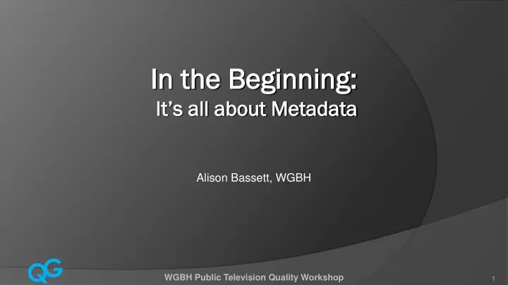 in the beginning it s all about metadata