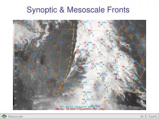 Synoptic &amp; Mesoscale Fronts