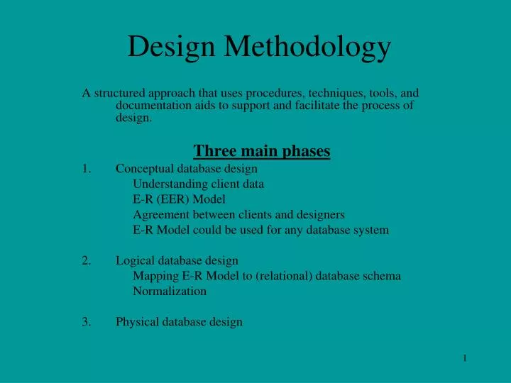 design methodology