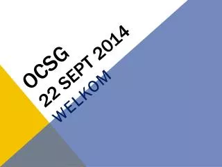 ocsg 22 sept 2014