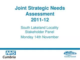 Joint Strategic Needs Assessment 2011-12