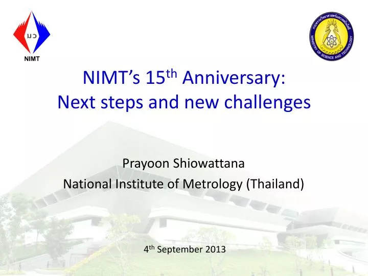 nimt s 15 th anniversary next steps and new challenges