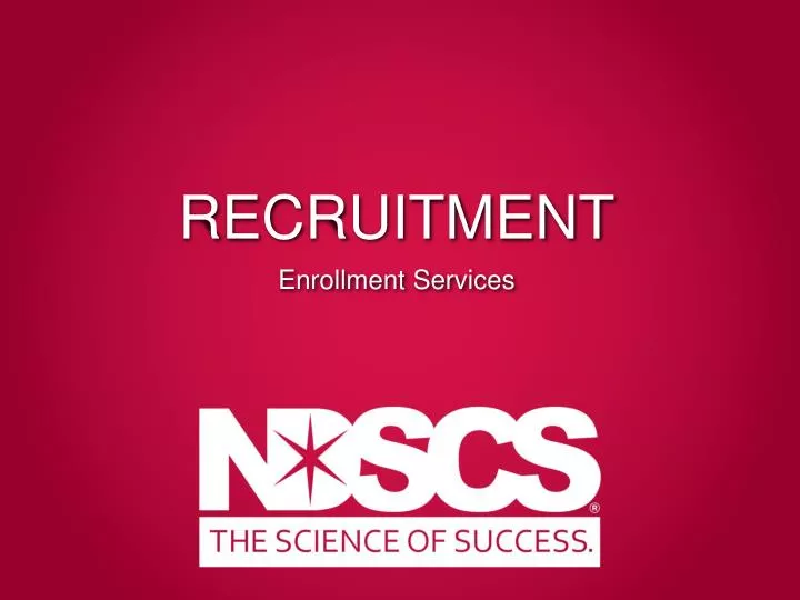 recruitment enrollment services
