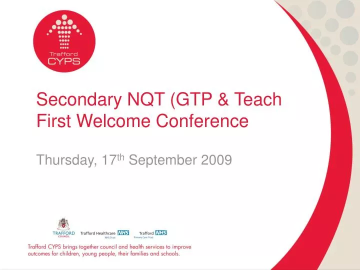 secondary nqt gtp teach first welcome conference