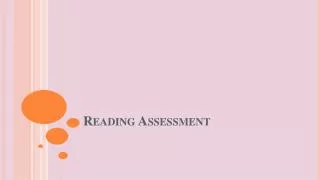 Reading Assessment