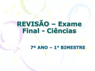 revis o exame final ci ncias