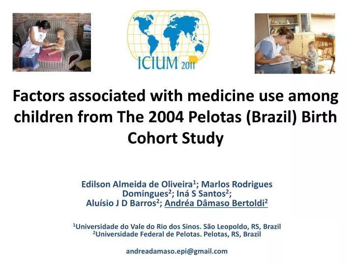 factors associated with medicine use among children from the 2004 pelotas brazil birth cohort study