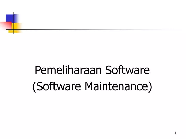 pemeliharaan software software maintenance