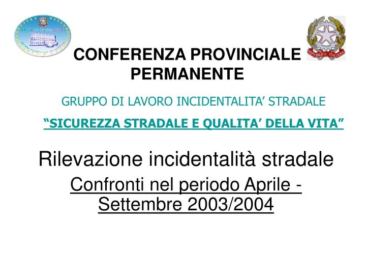 conferenza provinciale permanente