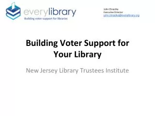 Building Voter Support for Your Library