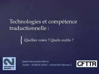 technologies et comp tence traductionnelle