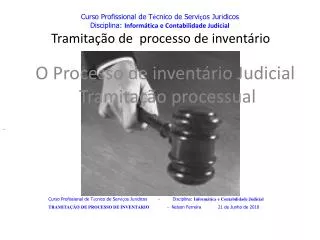 o processo de invent rio judicial tramita o processual