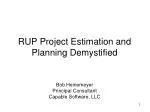 RUP Project Estimation and Planning Demystified