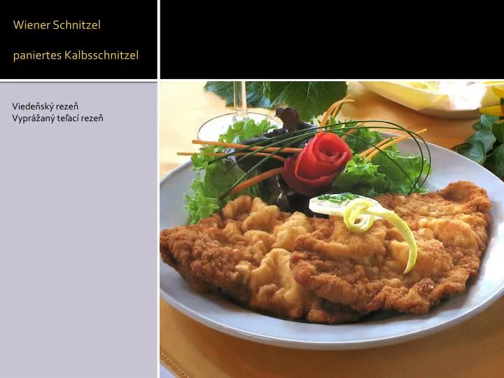 wiener schnitzel paniertes kalbsschnitzel