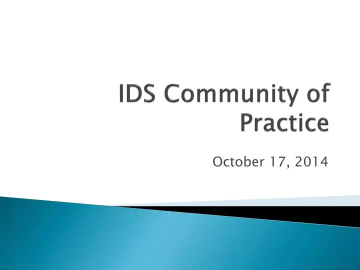 ids community of practice