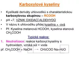 karboxylov kyseliny