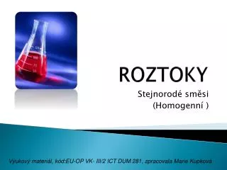roztoky