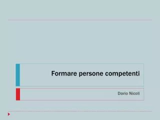 formare persone competenti