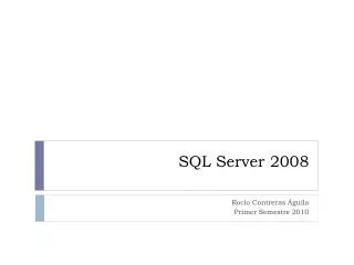 sql server 2008