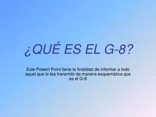 qu es el g 8