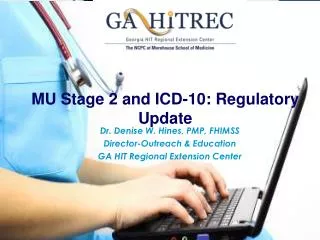 MU Stage 2 and ICD-10: Regulatory Update