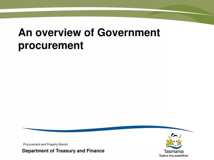 an overview of government procurement