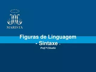 figuras de linguagem sintaxe