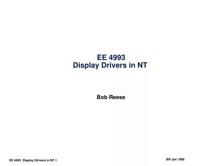 ee 4993 display drivers in nt