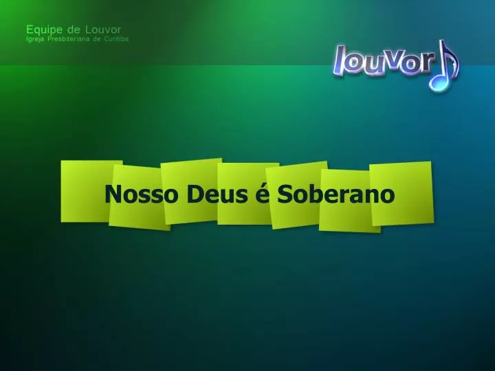 DEUS, SUPREMO ÉS 