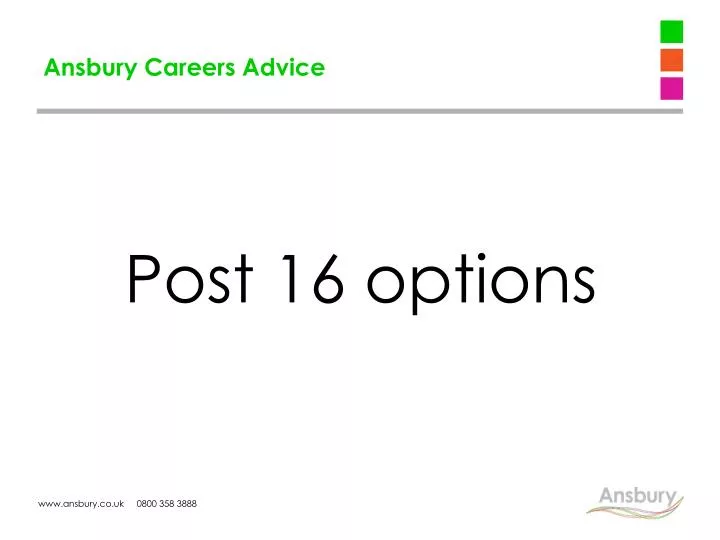 ansbury careers advice
