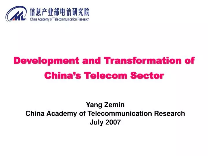 development and transformation of china s telecom sector