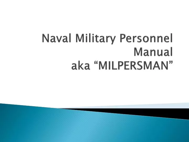 naval military personnel manual aka milpersman
