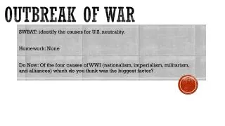 Outbreak of War