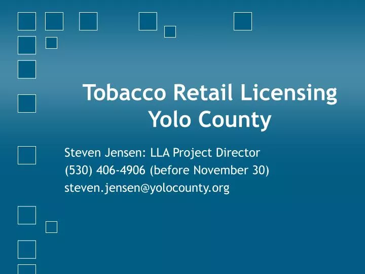 tobacco retail licensing yolo county