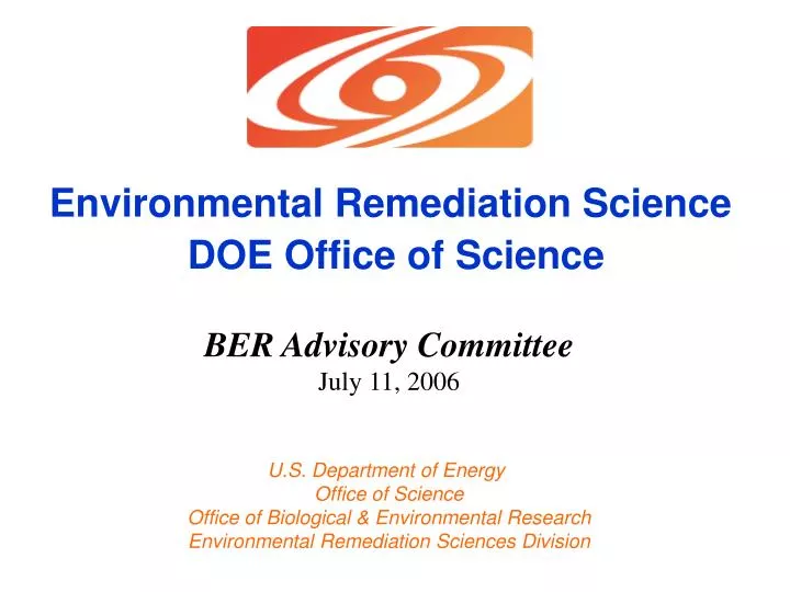 environmental remediation science doe office of science