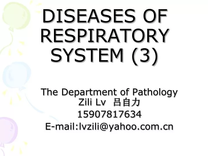 diseases of respiratory system 3