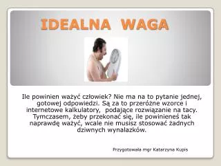 idealna waga
