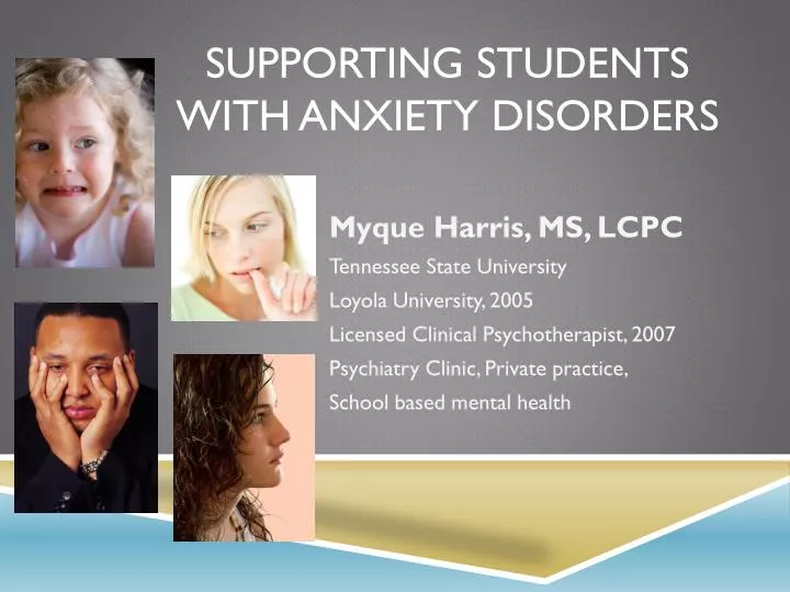 supporting students with anxiety disorders