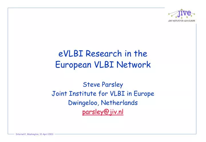 evlbi research in the european vlbi network