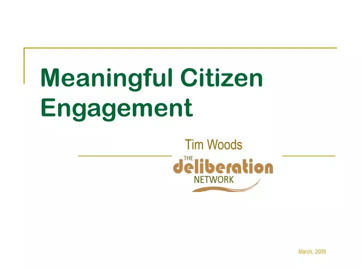 meaningful citizen engagement