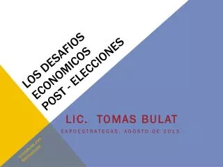 los desafios economicos post elecciones
