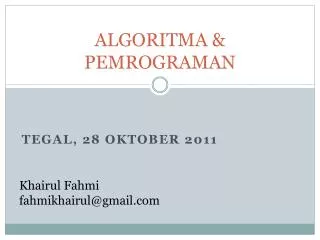 algoritma pemrograman
