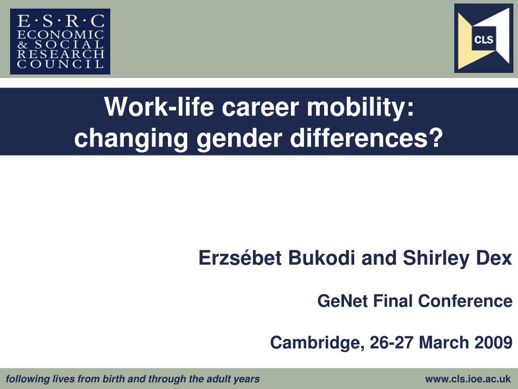 PPT - Analyzing Gender Differences in Work-Life Occupational Mobility ...