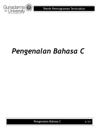 pengenalan bahasa c