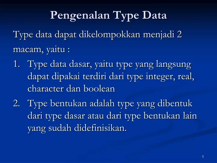 pengenalan type data