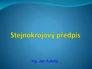 stejnokrojov p edpis