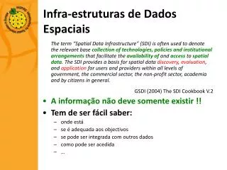 infra estruturas de dados espaciais