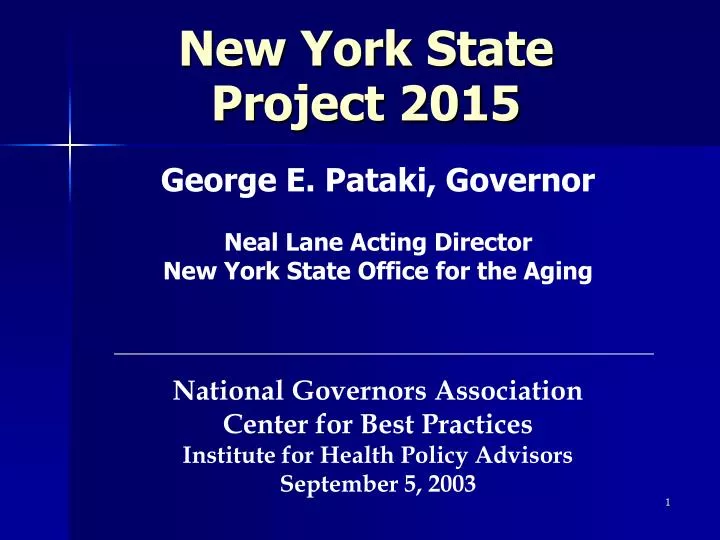 new york state project 2015