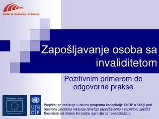 zapo ljavanje osoba sa invaliditetom
